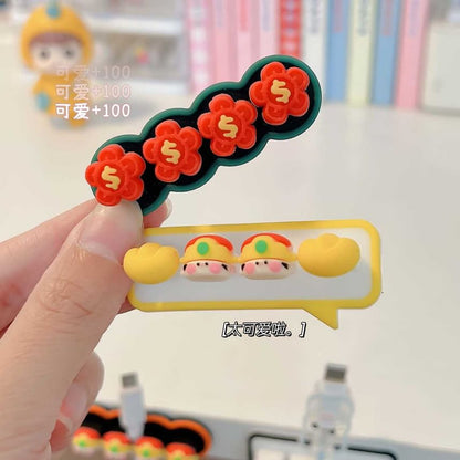 Cartoon Silicone Adhesive Cable Organizer