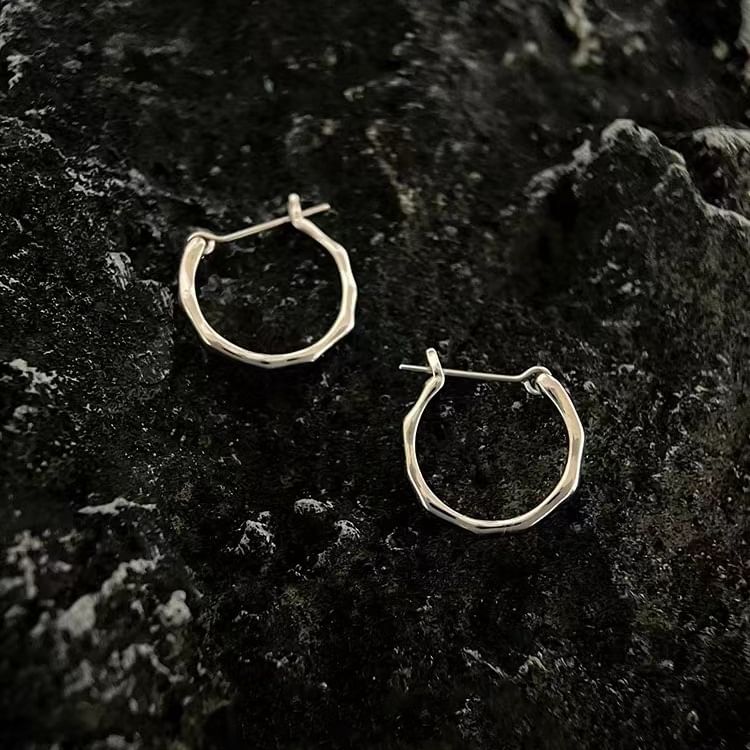 Sterling Silver Plain Hoop Earring