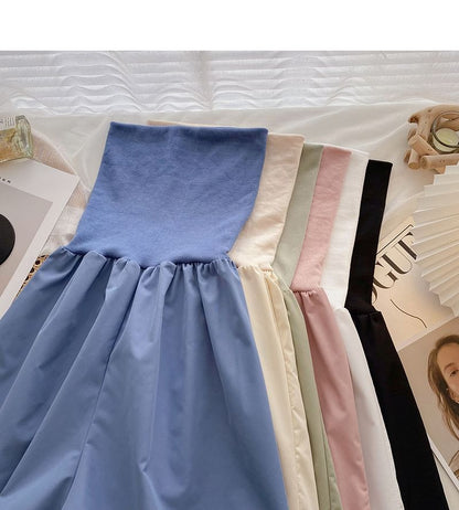 Plain Strapless Romper