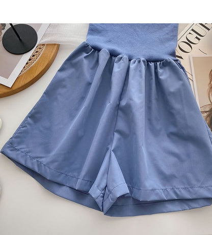 Plain Strapless Romper