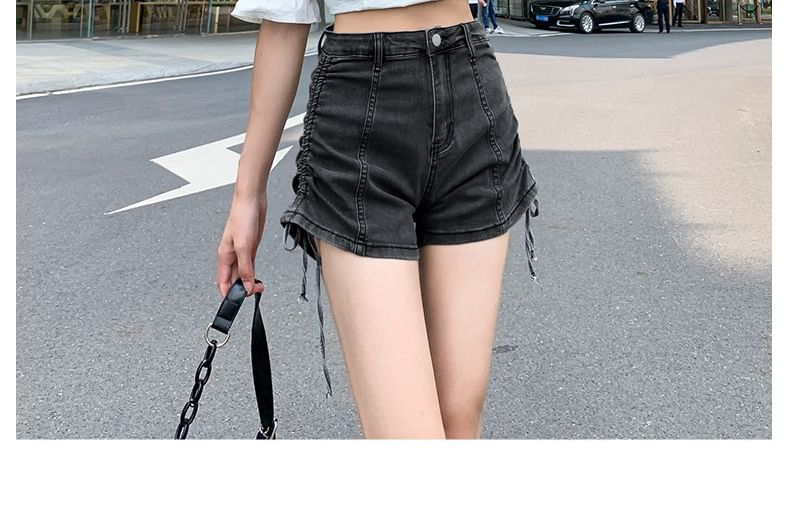 Waist Drawstring Pants Hot high Denim