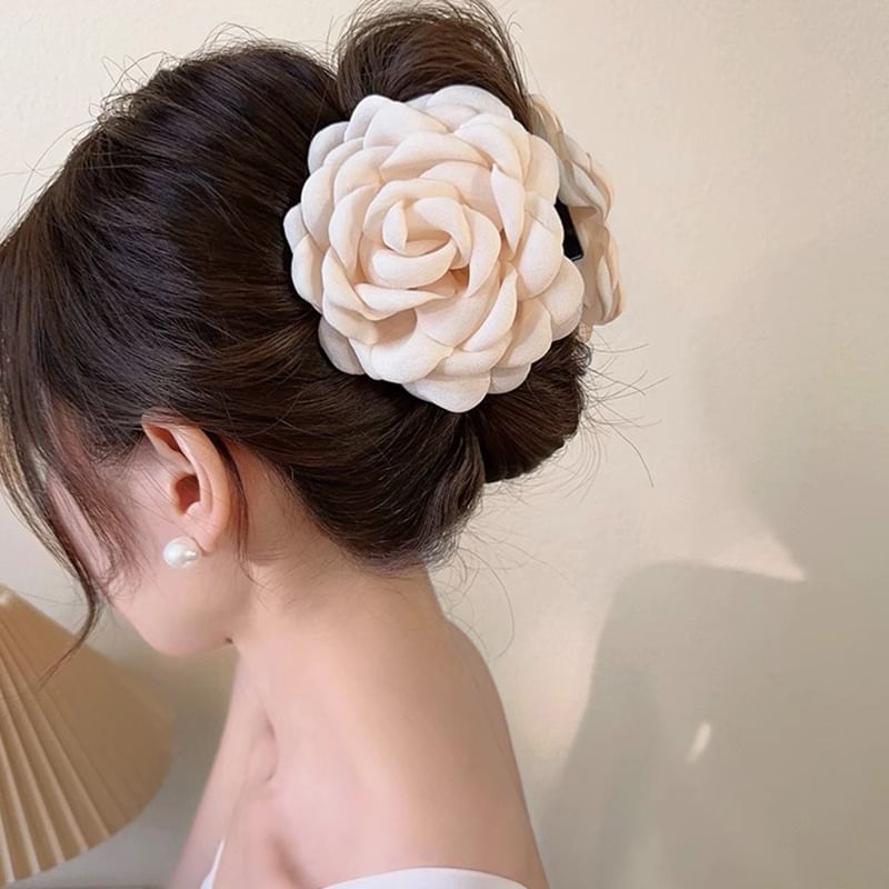 Floral Fabric Hair Claw