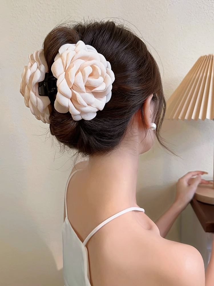 Floral Fabric Hair Claw