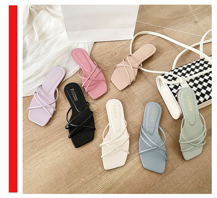 Plain Sandals Slide