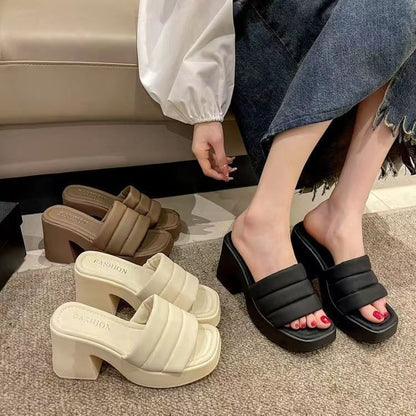 Heel Slide Sandals Block