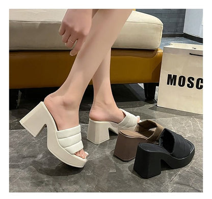 Heel Slide Sandals Block