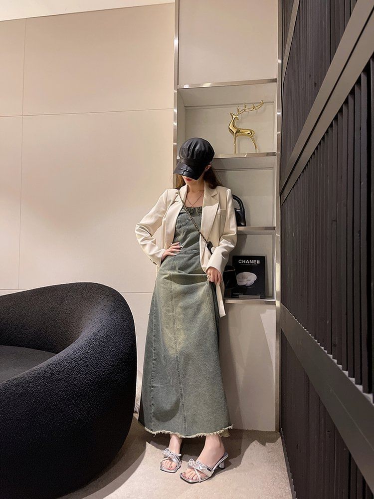 Ruffle Slide Sandals Low Heel