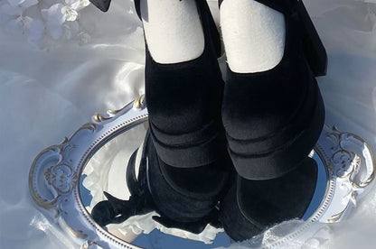 Sandals Platform Up Lace Heel Block