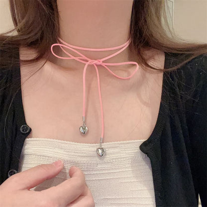 Choker Heart Bow