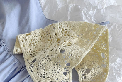 Crochet Headkerchief Knit Plain