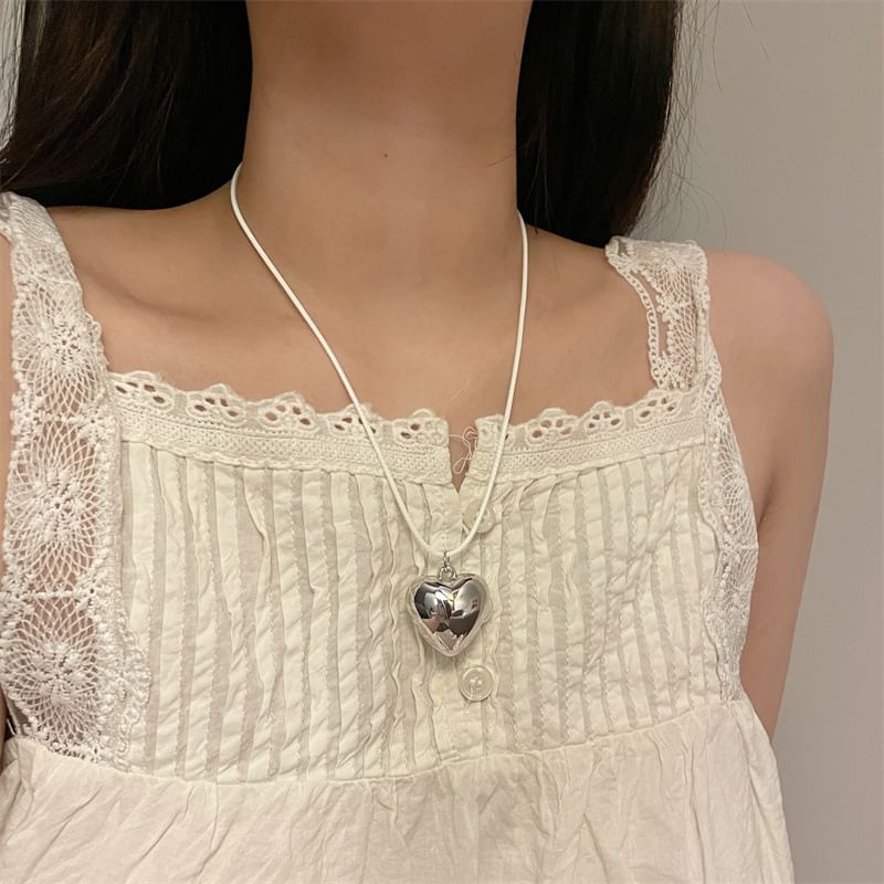Necklace Cord Pendant Heart