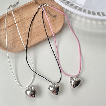 Necklace Cord Pendant Heart