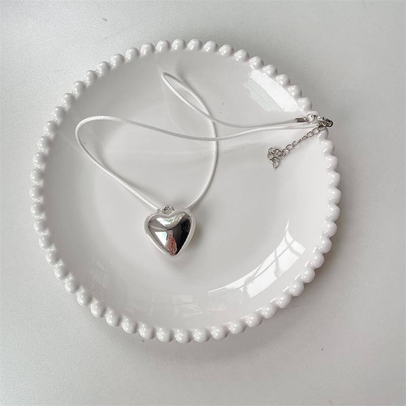 Necklace Cord Pendant Heart