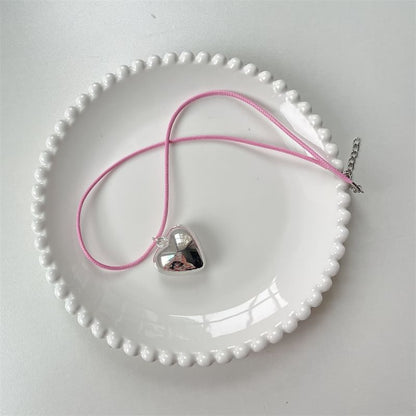 Necklace Cord Pendant Heart