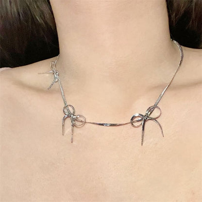 Chain Necklace Bow Snake