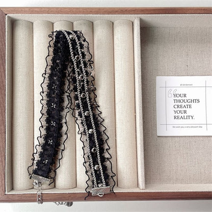 Lace Star Choker Fringed
