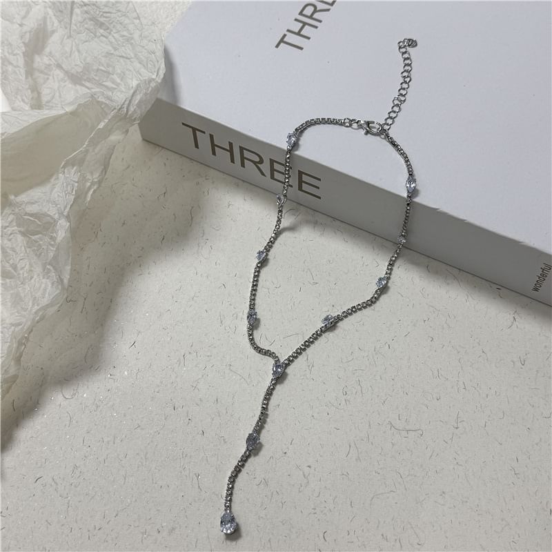 Lariat Rhinestone Necklace