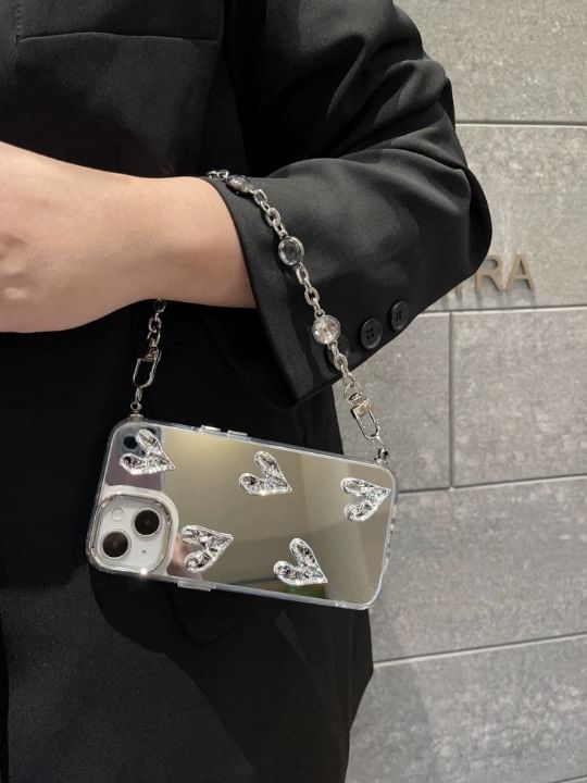 Heart Phone Mirrored Case