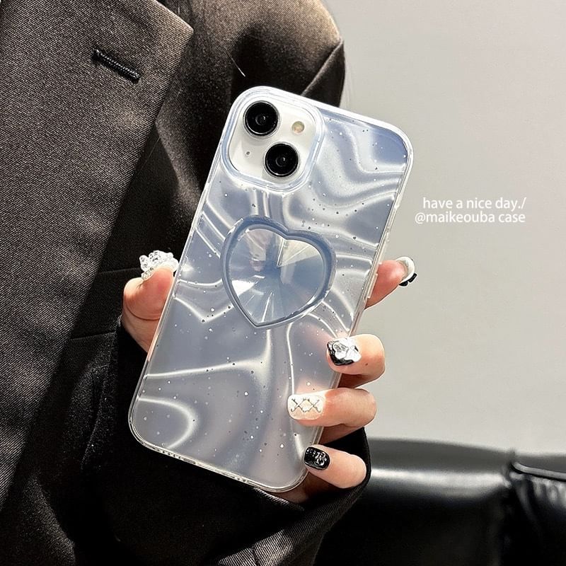 Heart Case Phone Holographic