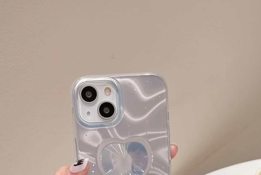 Heart Case Phone Holographic