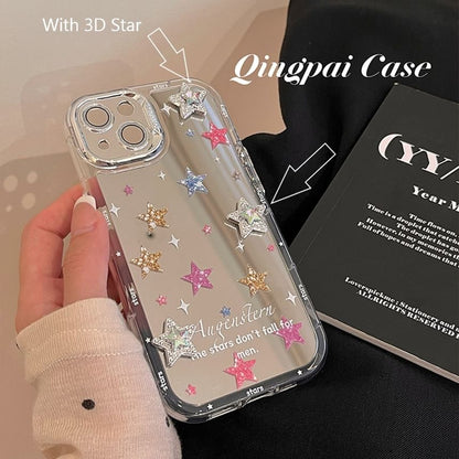 Star / Mirrored Phone Case - iPhone 15 Pro Max / 15 Pro / 15 Plus / 15 / 14 Pro Max / 14 Pro / 14 Plus / 14 / 13 Pro Max / 13 Pro / 13 / 13 mini / 12 Pro Max / 12 Pro / 12 / 12 mini / 11 Pro Max / 11 Pro / 11