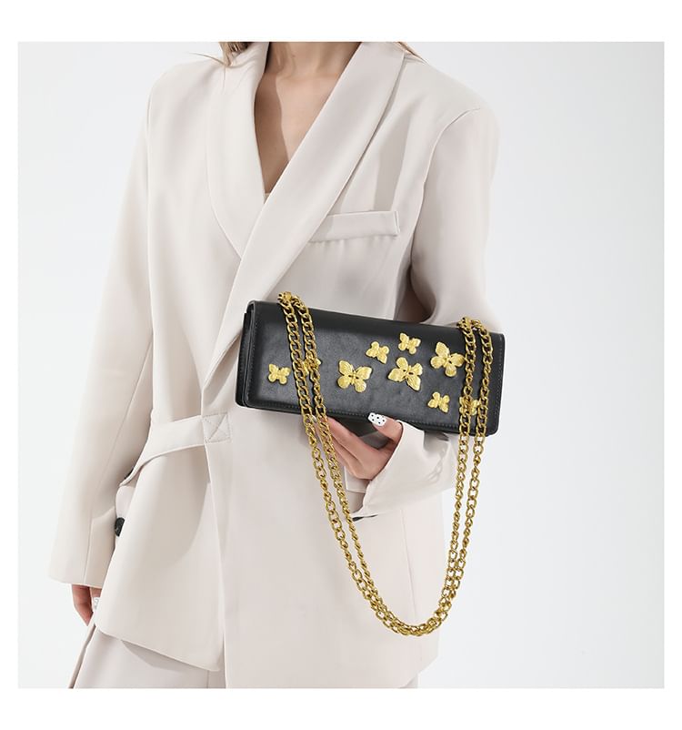 Crossbody Box Butterfly Flap Bag