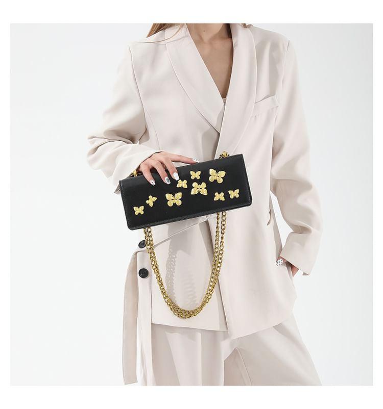 Crossbody Box Butterfly Flap Bag