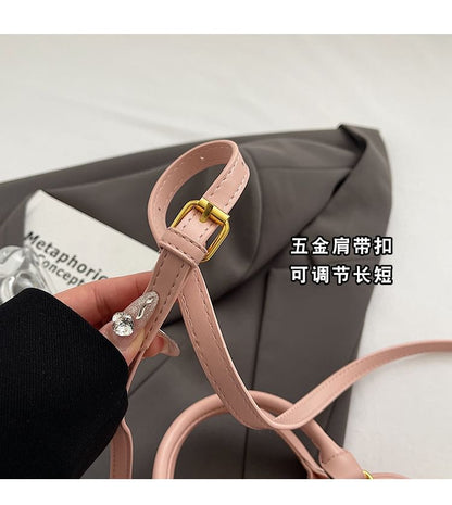 Crossbody Handle Bag Croc Top Grain