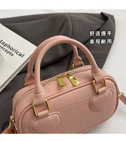 Crossbody Handle Bag Croc Top Grain