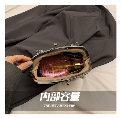 Floral Jacquard Lock Bag Kiss Crossbody