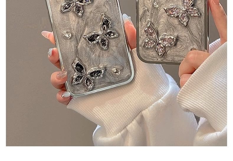 Butterfly Case Rhinestone Phone