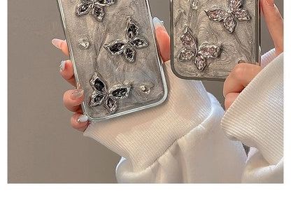 Butterfly Case Rhinestone Phone
