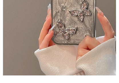 Butterfly Case Rhinestone Phone