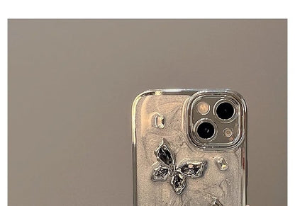 Butterfly Case Rhinestone Phone