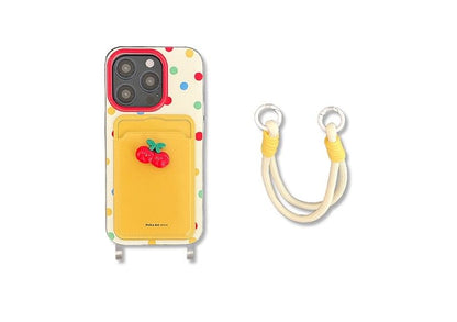 Strap Set Holder Case Phone Cherry Card /
