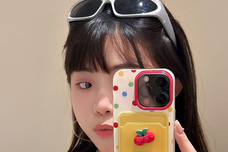 Strap Set Holder Case Phone Cherry Card /