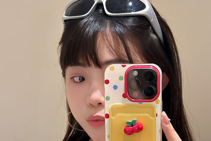 Strap Set Holder Case Phone Cherry Card /