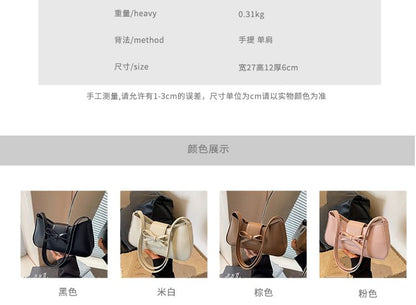 Bow Faux Leather Shoulder Bag