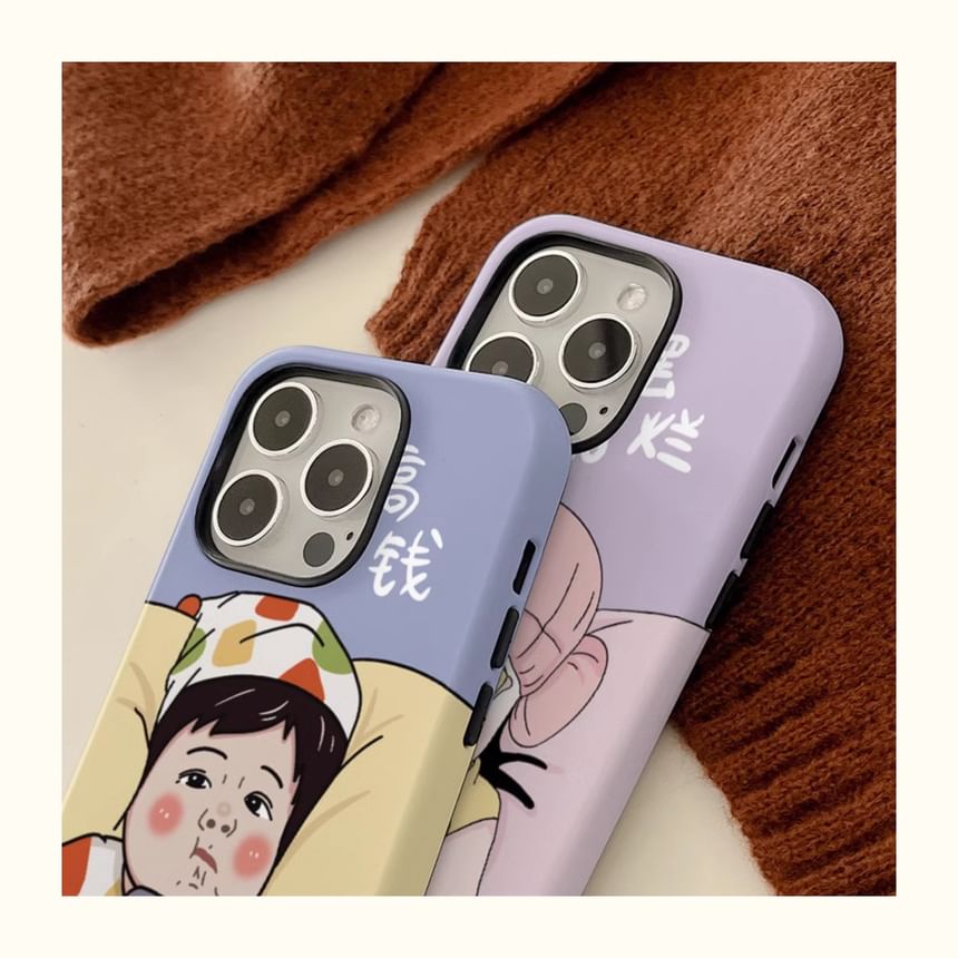 Cartoon Phone Case - iPhone 15 Pro Max / 15 Pro / 15 Plus / 15 / 14 Pro Max / 14 Pro / 14 Plus / 14 / 13 Pro Max / 13 Pro / 13 / 13 mini / 12 Pro Max / 12 Pro / 12 / 12 mini / 11 Pro Max / 11 Pro / 11