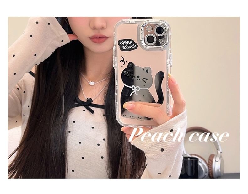 Cat Mirrored Phone Case