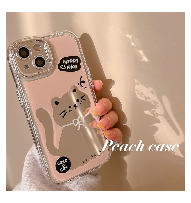 Cat Mirrored Phone Case