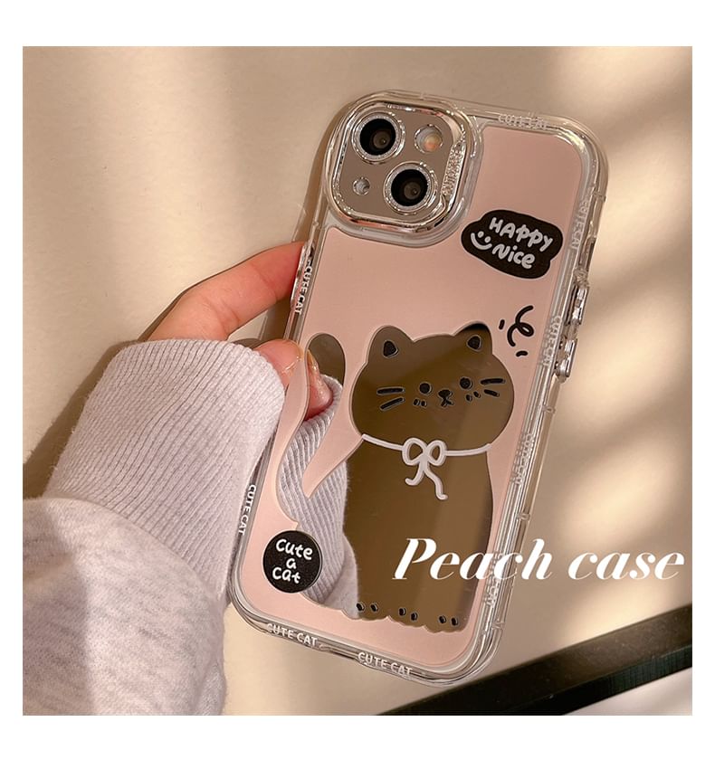 Cat Mirrored Phone Case