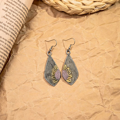 Metal Drop Hook Earring