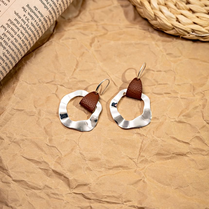 Metal Drop Hook Earring