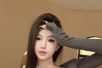 + Top Cardigan Panel Set: Plain Lace Cami