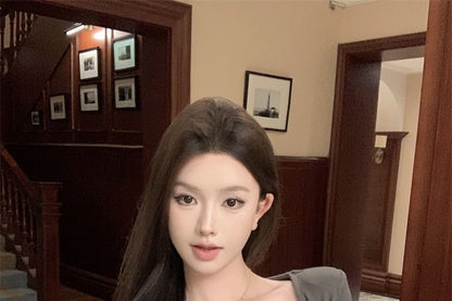 + Top Cardigan Panel Set: Plain Lace Cami