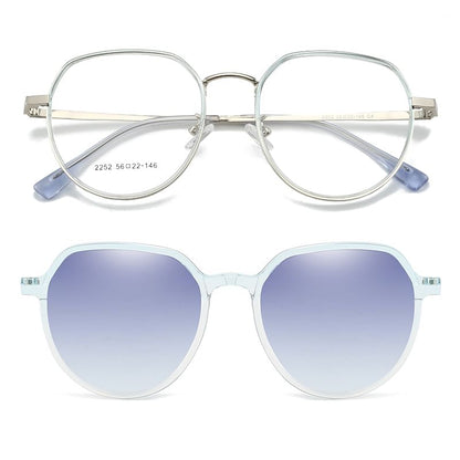On (Various Designs) 2 / 1 Clip Magnetic Eyeglasses Sunglasses in