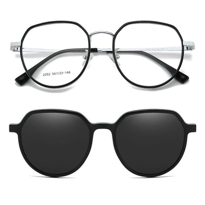 On (Various Designs) 2 / 1 Clip Magnetic Eyeglasses Sunglasses in