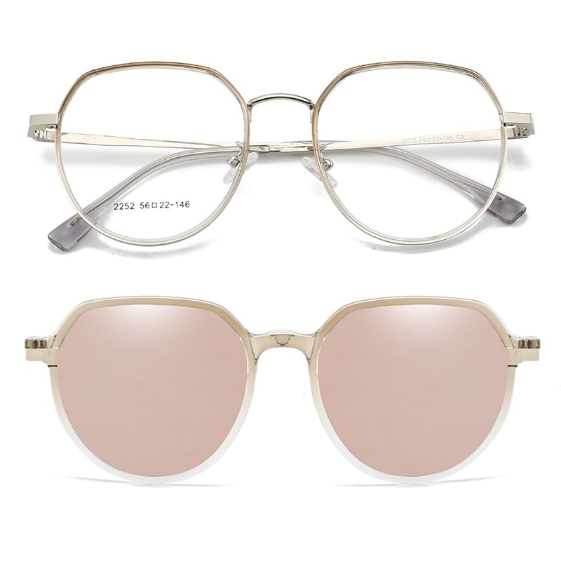 On (Various Designs) 2 / 1 Clip Magnetic Eyeglasses Sunglasses in