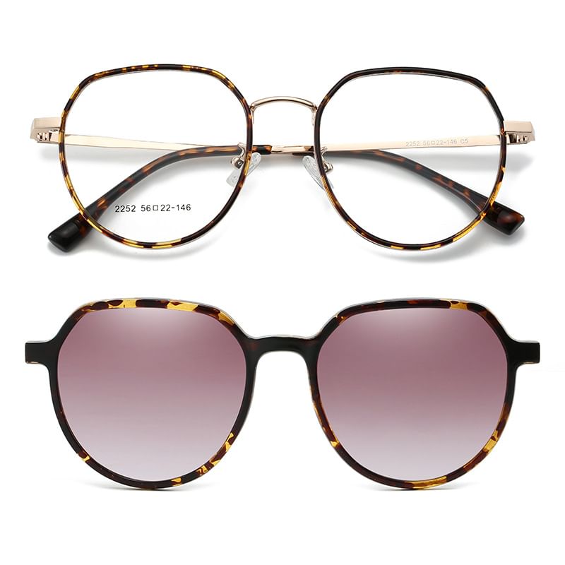 On (Various Designs) 2 / 1 Clip Magnetic Eyeglasses Sunglasses in